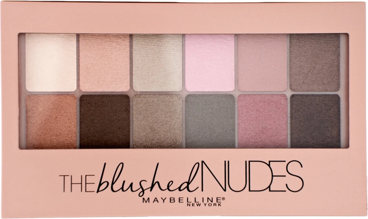 Maybelline The Blushed Nudes OogschaduwPalette - 12 Roze Nude Tinten 3 Maybelline The Blushed Nudes OogschaduwPalette - 12 Roze Nude Tinten