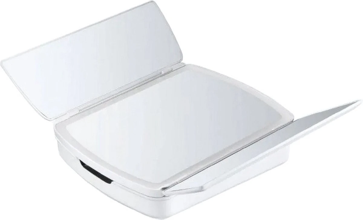 Merkloos Make-up Organizer Met Spiegel En LED Van METU-Online - Make Up Opberger - Make Up Spiegel Met Led Lamp - Makeup Opbergdoos - Make-up Spiegel Wit - Make Up Spiegel Met Verlichting En Usb - Make Up Koffer - Make Up Tafel - Make Up Organizer 9 Merkloos Make-up Organizer Met Spiegel En LED Van METU-Online - Make Up Opberger - Make Up Spiegel Met Led Lamp - Makeup Opbergdoos - Make-up Spiegel Wit - Make Up Spiegel Met Verlichting En Usb - Make Up Koffer - Make Up Tafel - Make Up Organizer - Afbeelding 7