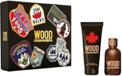 DSQUARED2 Dsquared² Wood Pour Homme Giftset - 100 Ml Eau De Toilette Spray + 150 Ml Showergel - Cadeauset Voor Heren