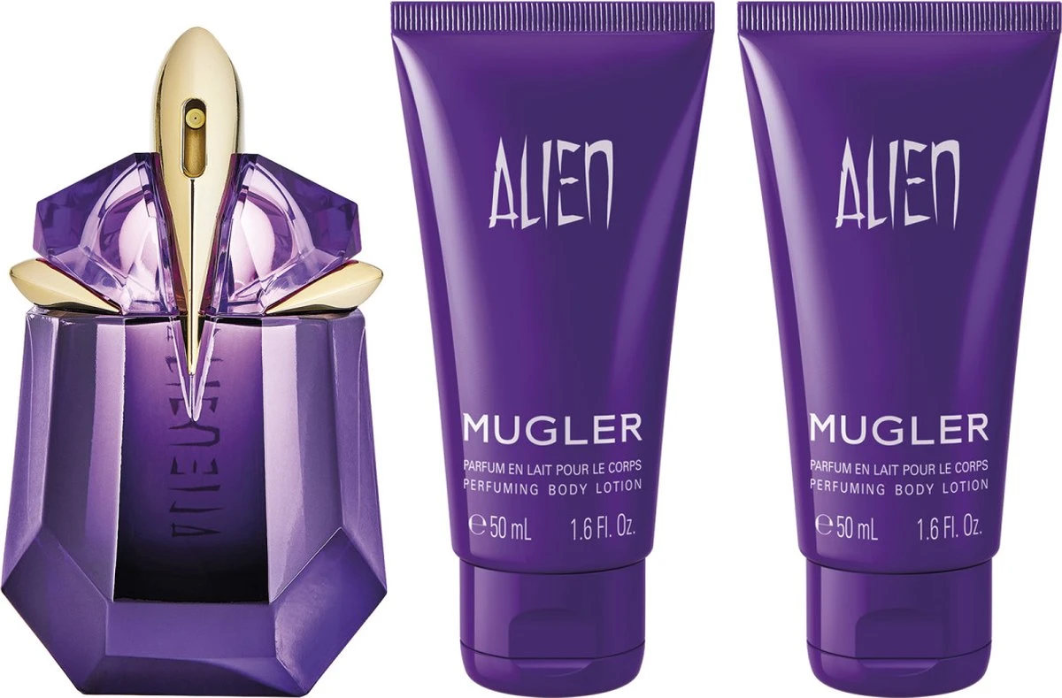 Thierry Mugler Alien30 Ml EdP + 2x 50 Ml Bodylotion 3 Thierry Mugler Alien30 Ml EdP + 2x 50 Ml Bodylotion