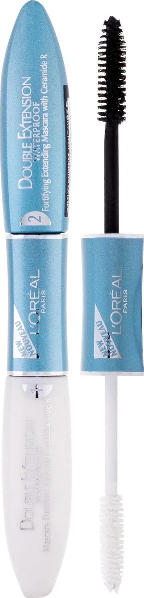 L'Oréal Paris Double Extension Waterproof Mascara - Zwart 3 L'Oréal Paris Double Extension Waterproof Mascara - Zwart