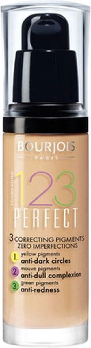 Bourjois 123 Perfect Foundation - 52 Vanille 14 Bourjois 123 Perfect Foundation - 52 Vanille - Afbeelding 12