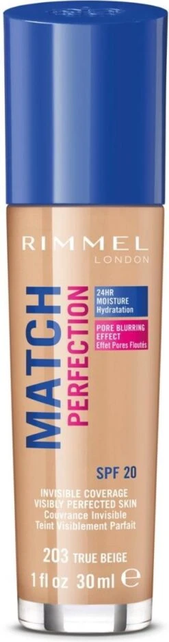 Rimmel London Match Perfection Foundation - 203 True Beige