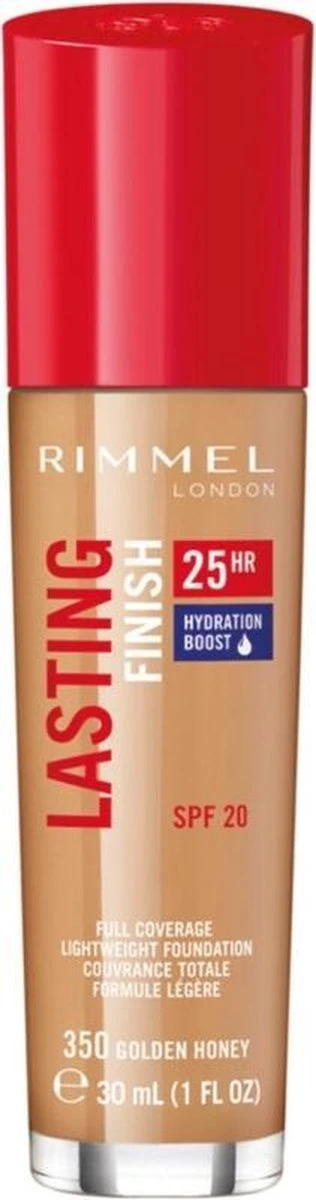 Rimmel London Lasting Finish Foundation - 350 Golden Honey 4 Rimmel London Lasting Finish Foundation - 350 Golden Honey - Afbeelding 2