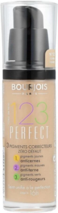 Bourjois 123 Perfect Foundation - 52 Vanille 20 Bourjois 123 Perfect Foundation - 52 Vanille -Modecosmetica Winkel 329x1200 6