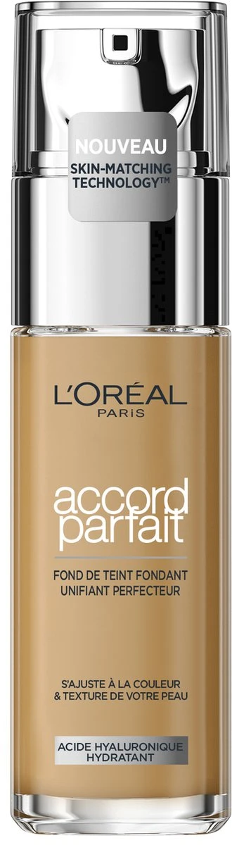 L’Oréal Paris - Accord Parfait Foundation - 6N - Natuurlijk Dekkende Foundation Met Hyaluronzuur En SPF 16 - 30 Ml 8 L’Oréal Paris - Accord Parfait Foundation - 6N - Natuurlijk Dekkende Foundation Met Hyaluronzuur En SPF 16 - 30 Ml - Afbeelding 6