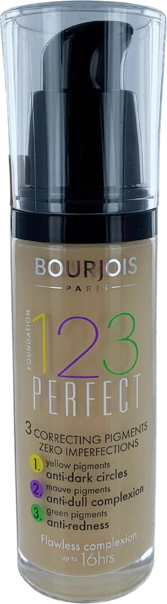 Bourjois 123 Perfect Foundation - 52 Vanille 9 Bourjois 123 Perfect Foundation - 52 Vanille - Afbeelding 7