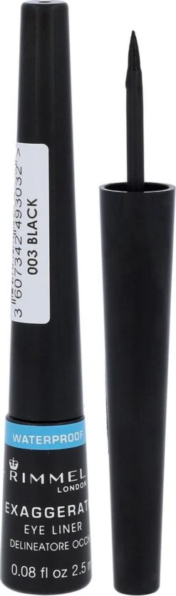 Rimmel London Rimmel Exaggerate Waterproof - Zwart - Eyeliner 16 Rimmel London Rimmel Exaggerate Waterproof - Zwart - Eyeliner -Modecosmetica Winkel 354x1200 1