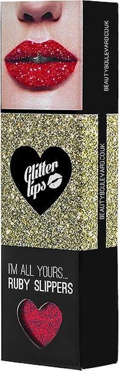 Beauty Blvd Glitter Lips Ruby Slippers 3 Piece Gift Set: Gloss Bond 3.5ml - Glitter 3g - Lip Brush 4 Beauty Blvd Glitter Lips Ruby Slippers 3 Piece Gift Set: Gloss Bond 3.5ml - Glitter 3g - Lip Brush - Afbeelding 2