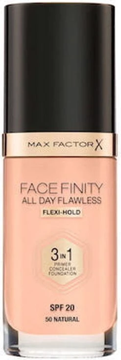 Max Factor Facefinity All Day Flawless 3-in-1 Liquid Foundation - 050 Natural 38 Max Factor Facefinity All Day Flawless 3-in-1 Liquid Foundation - 050 Natural -Modecosmetica Winkel 406x1200 2
