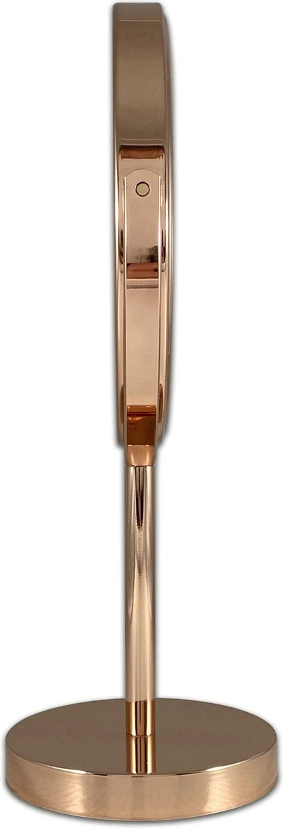 Metalen Make-up Spiegel Rosé Goud/Goud - 10x Vergroting 18cmØ 4 Metalen Make-up Spiegel Rosé Goud/Goud - 10x Vergroting 18cmØ - Afbeelding 2