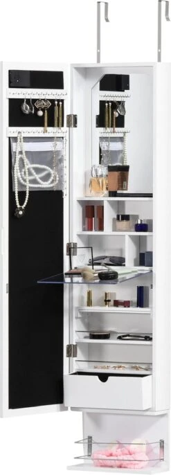 HOMCOM Sieradenkast Met Verlichting 831-326 10 HOMCOM Sieradenkast Met Verlichting 831-326 -Modecosmetica Winkel 432x1200 3