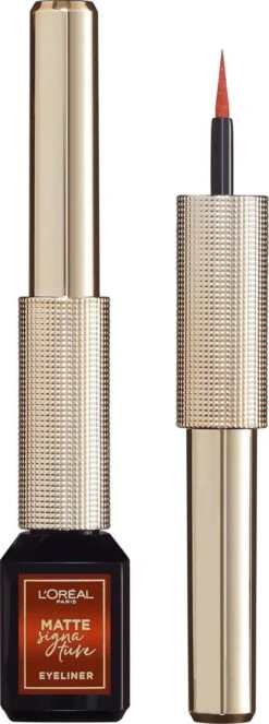 L'Oréal Paris Matte Signature Eyeliner Van Superliner – Matte Liquid Eyeliner – Waterproof - 07 Copper – Bruin 20 L'Oréal Paris Matte Signature Eyeliner Van Superliner – Matte Liquid Eyeliner – Waterproof - 07 Copper – Bruin -Modecosmetica Winkel 447x1200 1