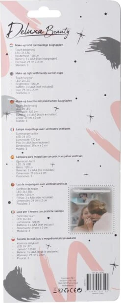 Deluxa Make-up Licht - Make-up Lamp - Make-up Licht Voor Spiegel - Spiegel Licht Met Zuignappen - 29 Cm X 2 Cm -Modecosmetica Winkel 482x1200 1