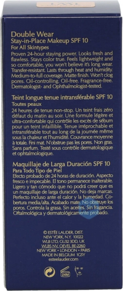 Estée Lauder Double Wear Stay-In Place Foundation - SPF 10 - Foundation - 1W1 Bone 15 Estée Lauder Double Wear Stay-In Place Foundation - SPF 10 - Foundation - 1W1 Bone - Afbeelding 13