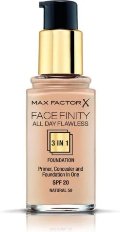 Max Factor Facefinity All Day Flawless 3-in-1 Liquid Foundation - 050 Natural 32 Max Factor Facefinity All Day Flawless 3-in-1 Liquid Foundation - 050 Natural -Modecosmetica Winkel 622x1200 2