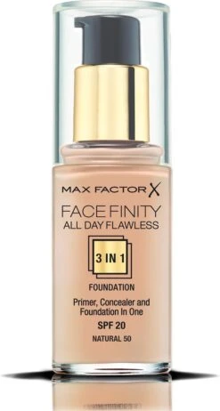 Max Factor Facefinity All Day Flawless 3-in-1 Liquid Foundation - 050 Natural 31 Max Factor Facefinity All Day Flawless 3-in-1 Liquid Foundation - 050 Natural -Modecosmetica Winkel 641x1200 1