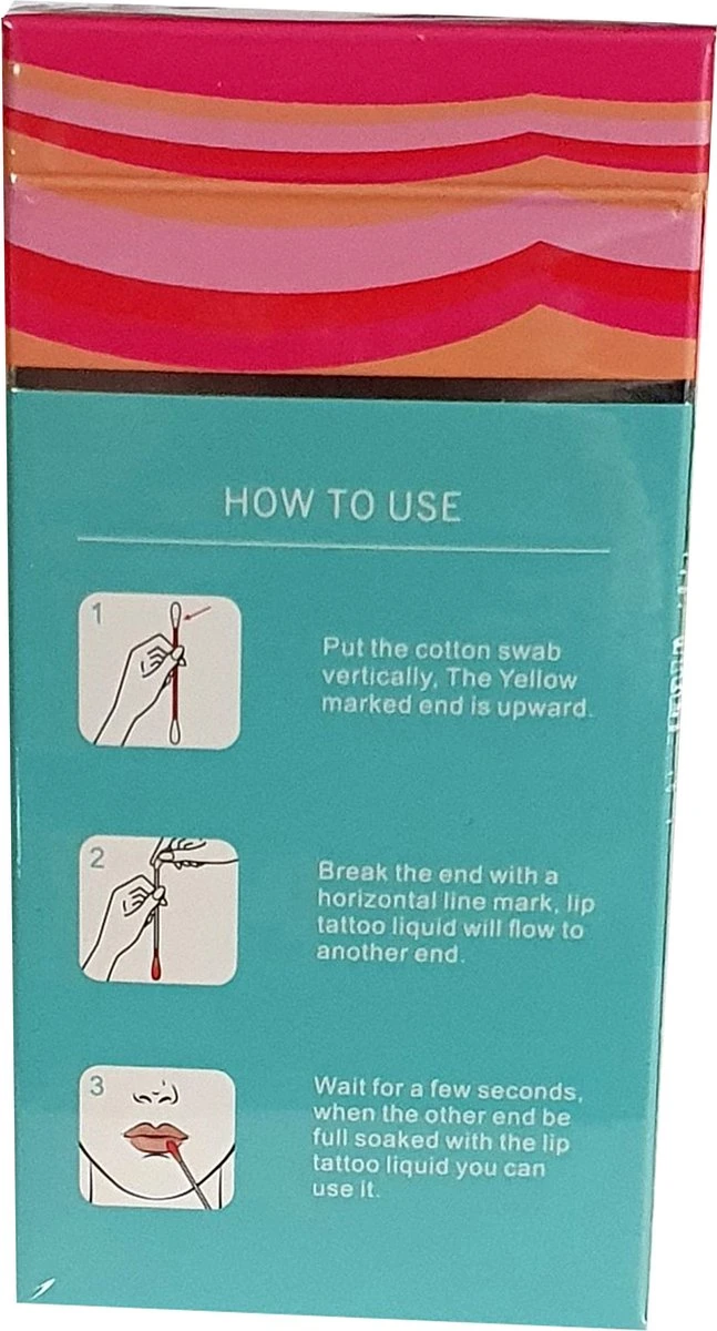 Tattoo Lippenstift Multi-color | Lippenstift Wattenstaafje 20 Stuks | Duurzame Long Lasting Waterdichte Vloeibare Non-stick Tattoo Lipstick | Lip Stain 8 Tattoo Lippenstift Multi-color | Lippenstift Wattenstaafje 20 Stuks | Duurzame Long Lasting Waterdichte Vloeibare Non-stick Tattoo Lipstick | Lip Stain - Afbeelding 6
