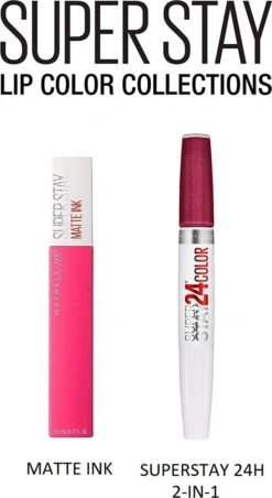 Maybelline Superstay Langhoudende Lippenstift - Matte Ink X Ashley Longshore - 40 Believer - Paars - Limited Edition 20 Maybelline Superstay Langhoudende Lippenstift - Matte Ink X Ashley Longshore - 40 Believer - Paars - Limited Edition -Modecosmetica Winkel 656x1200