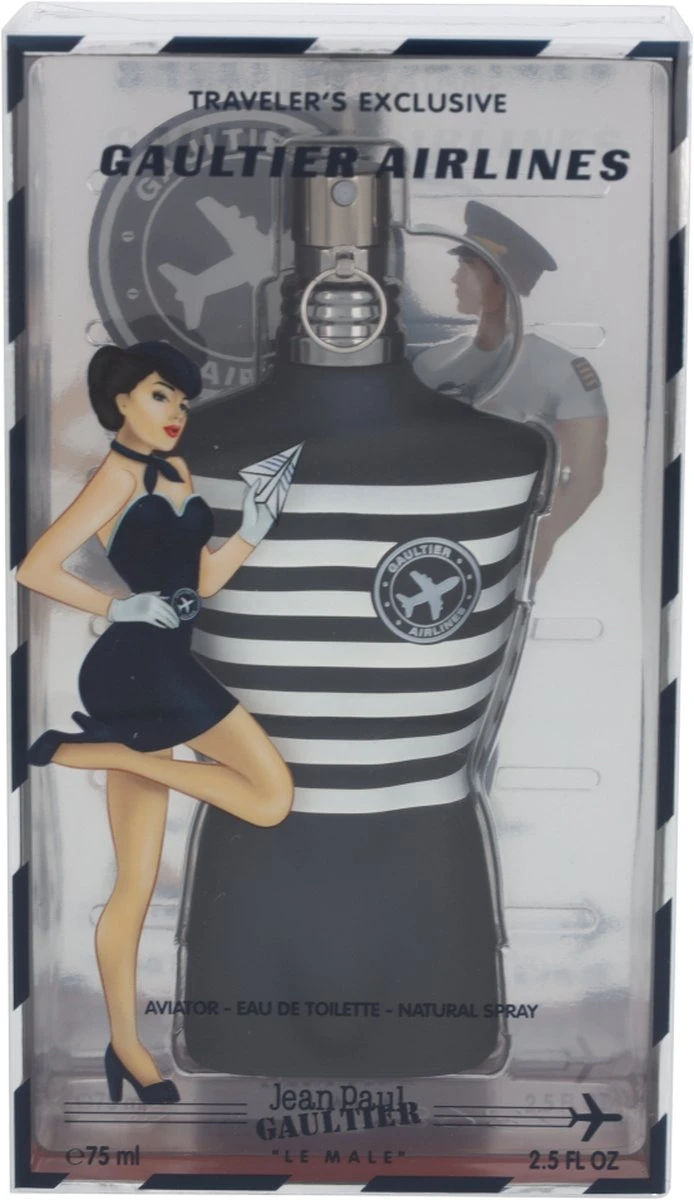 Jean Paul Gaultier Le Male Airlines Eau De Toilette Spray 75 Ml 4 Jean Paul Gaultier Le Male Airlines Eau De Toilette Spray 75 Ml - Afbeelding 3