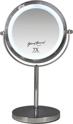 Metalen Verlichte Make-up LED Spiegel Dubbelzijdig 17,5CMØ 7x Vergroting 7 Metalen Verlichte Make-up LED Spiegel Dubbelzijdig 17,5CMØ 7x Vergroting -Modecosmetica Winkel 704x1200 4