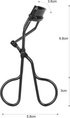 Merkloos Allsa - Wimperkruller Mat Zwart - Inclusief 4 Siliconen Pads - Wimperlifting - RVS -Modecosmetica Winkel 718x1200 3