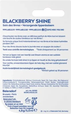 Labello Blackberry Shine - Lippenbalsem 7 Labello Blackberry Shine - Lippenbalsem -Modecosmetica Winkel 747x1200 1