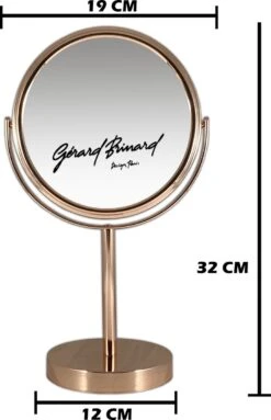 Metalen Make-up Spiegel Rosé Goud/Goud - 10x Vergroting 18cmØ 7 Metalen Make-up Spiegel Rosé Goud/Goud - 10x Vergroting 18cmØ -Modecosmetica Winkel 774x1200