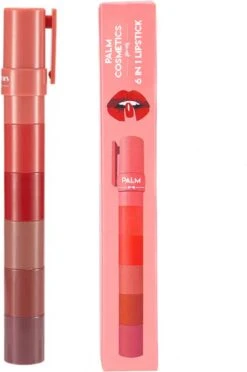 Palm Cosmetics® 6 In 1 Lipstick - Matte Lipstick - Lippenstift - Waterproof - Langhoudend 6 Palm Cosmetics® 6 In 1 Lipstick - Matte Lipstick - Lippenstift - Waterproof - Langhoudend -Modecosmetica Winkel 797x1200
