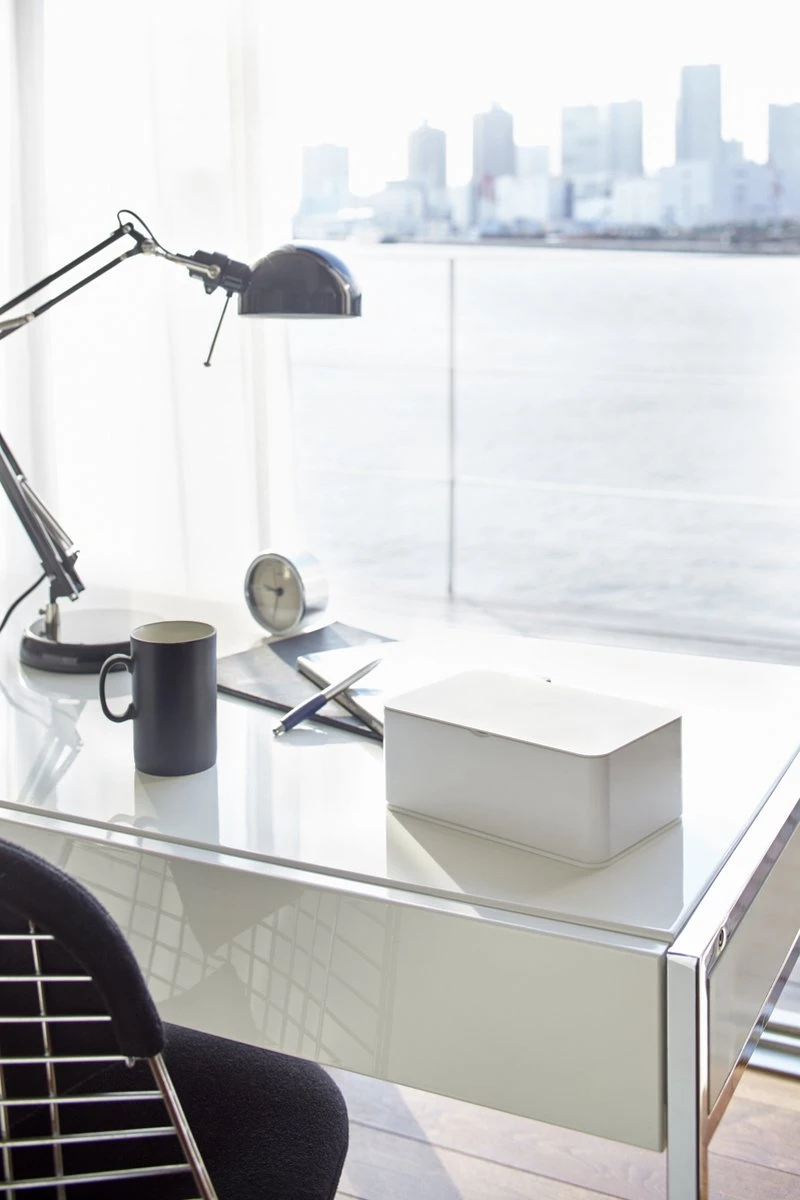 Yamazaki Bakje Voor Vochtige Doekjes - Wit - Met Deksel 9 Yamazaki Bakje Voor Vochtige Doekjes - Wit - Met Deksel - Afbeelding 7