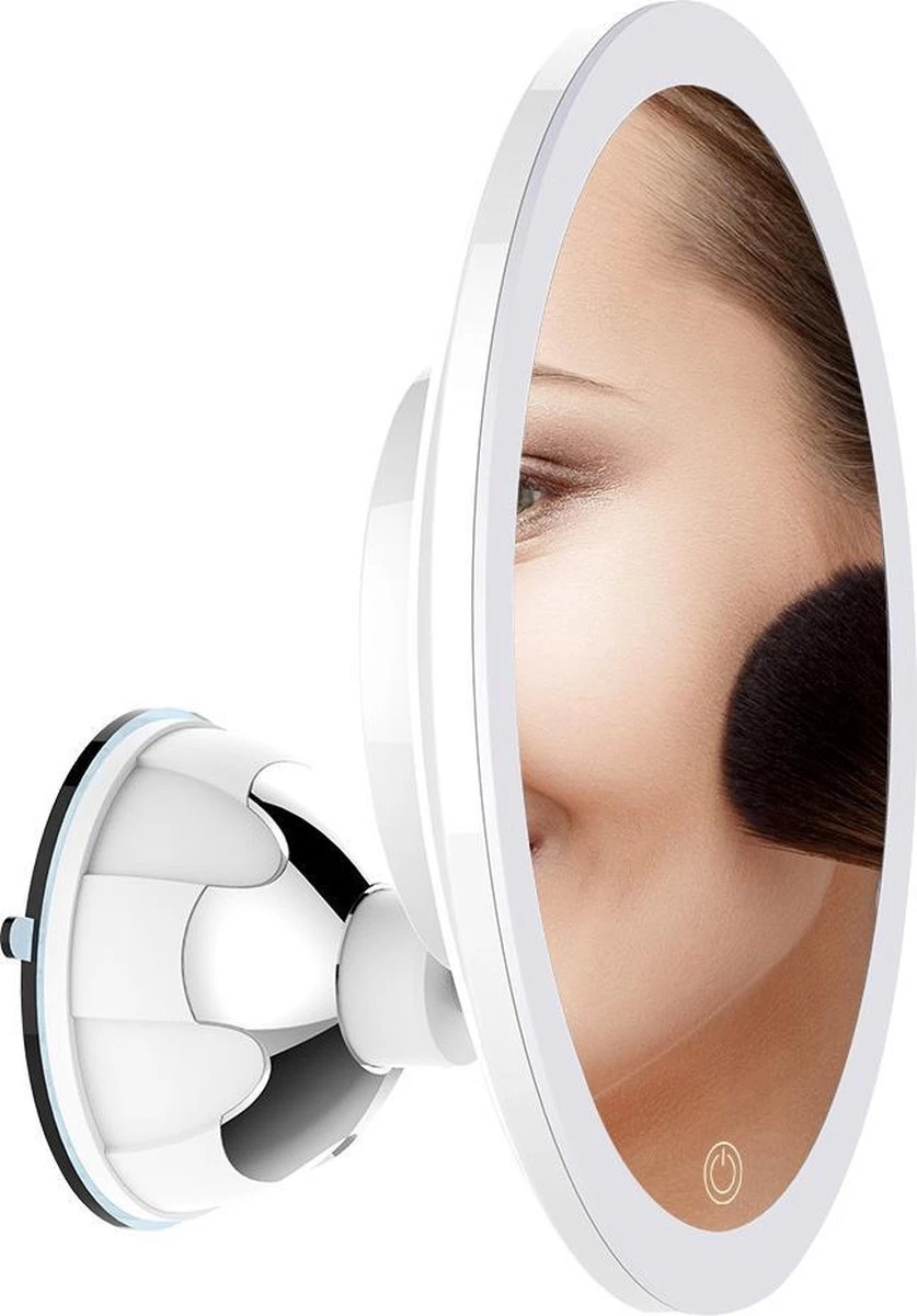 Innovision Make Up Spiegel Met Verlichting En Zuignap - 360° Verstelbaar - 10x Vergroot 3 Innovision Make Up Spiegel Met Verlichting En Zuignap - 360° Verstelbaar - 10x Vergroot