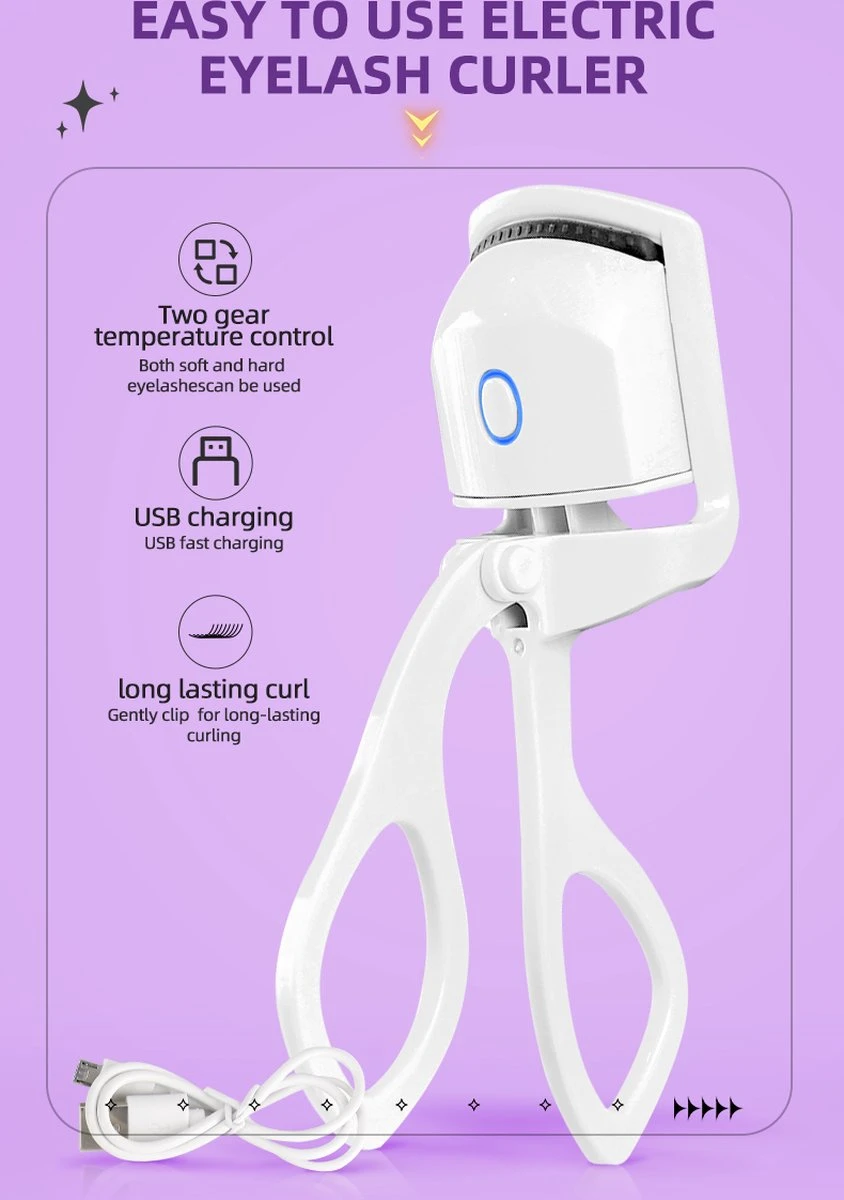 BeautyTech Elektrische Wimperkruller/Wimperkrultang - Roze - Oplaadbaar - Beauty - Verzorging - Make Up 6 BeautyTech Elektrische Wimperkruller/Wimperkrultang - Roze - Oplaadbaar - Beauty - Verzorging - Make Up - Afbeelding 4