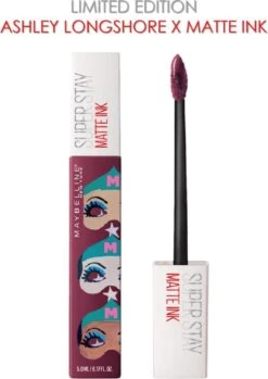 Maybelline Superstay Langhoudende Lippenstift - Matte Ink X Ashley Longshore - 40 Believer - Paars - Limited Edition 21 Maybelline Superstay Langhoudende Lippenstift - Matte Ink X Ashley Longshore - 40 Believer - Paars - Limited Edition -Modecosmetica Winkel 849x1200