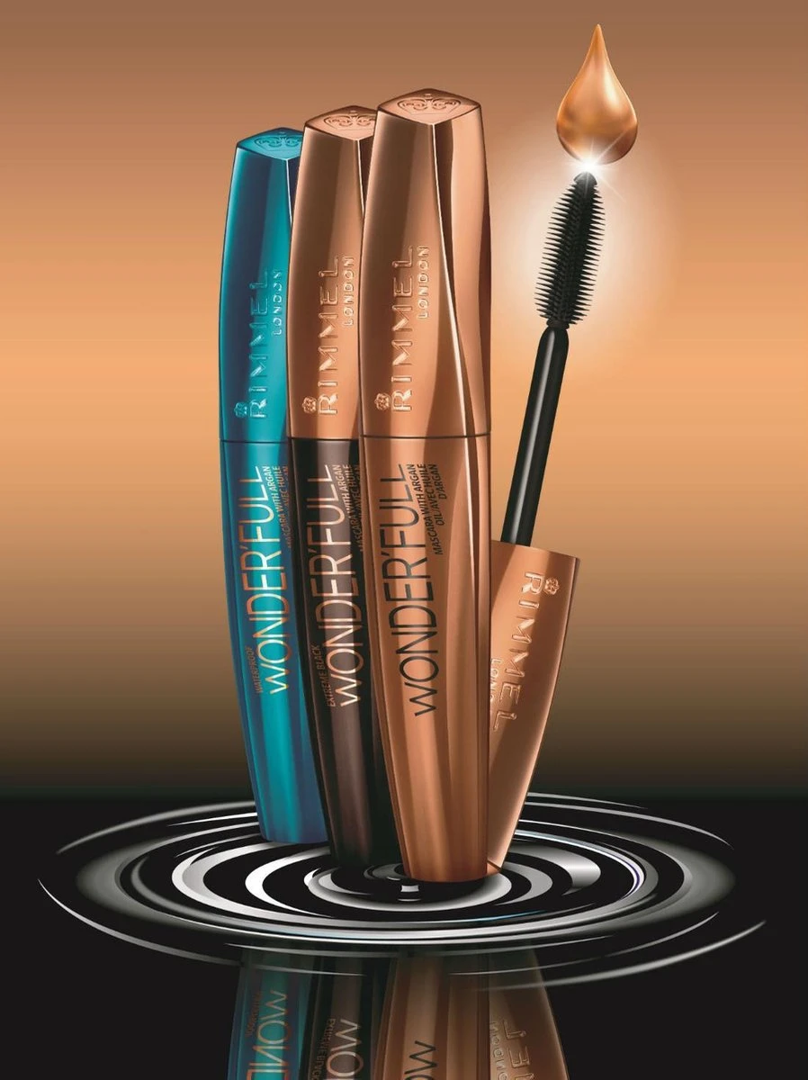 Rimmel London Wonder'full Mascara - Black - Black 7 Rimmel London Wonder'full Mascara - Black - Black - Afbeelding 5
