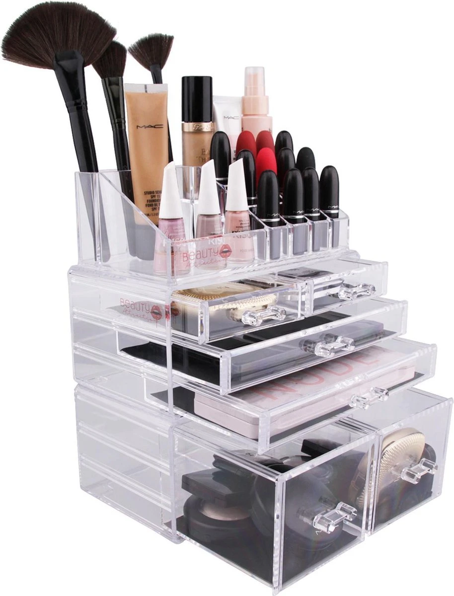 Beauty Attraction Make Up Organizer – Opbergdoos – Nagellak – Organizer 22 X 2,12 X 5,8 CM – 24 X 15 X 11 CM – Transparant 3 Beauty Attraction Make Up Organizer – Opbergdoos – Nagellak – Organizer 22 X 2,12 X 5,8 CM – 24 X 15 X 11 CM – Transparant