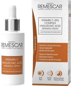 Remescar Repairing Serum Vitamine C - Serum - 30 ML - Herstelt En Laat De Huid Stralen - Intense Hydratatie - Maakt De Huid Egaler